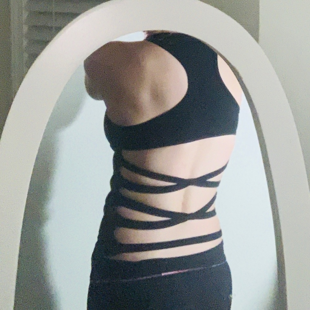 Fitness Etc. Open Back Tank Top